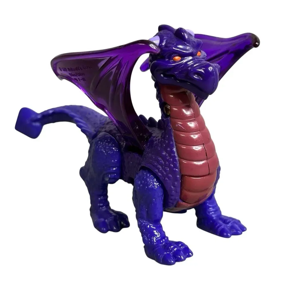 Disney Animal Kingdom Dragon Purple 1998 McDonalds Toy Vintage